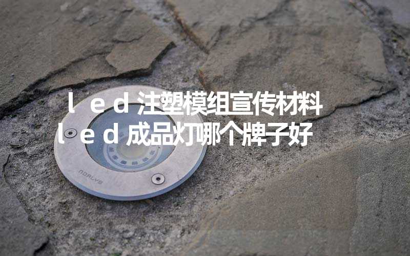 led注塑模组宣传材料 led成品灯哪个牌子好